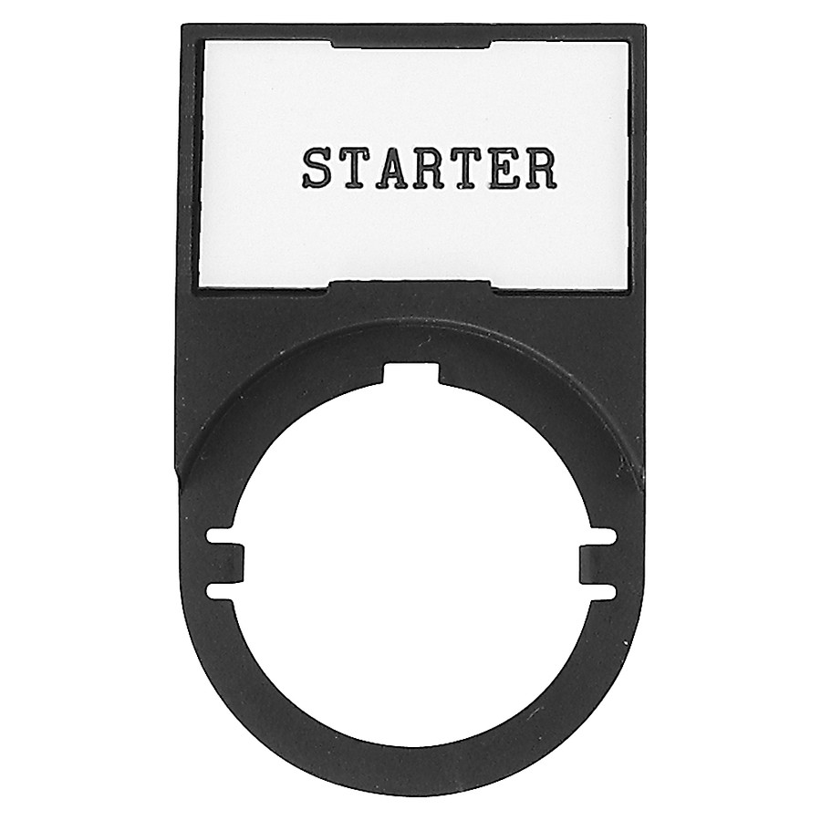 PLACA Y MARCO DE 30X50 MM, FUENTE PEQUENA PARA TEXTO PERSONALIZADO, TEXTO EN BLANCO O PERSONALIZADO - 800F12WE100K