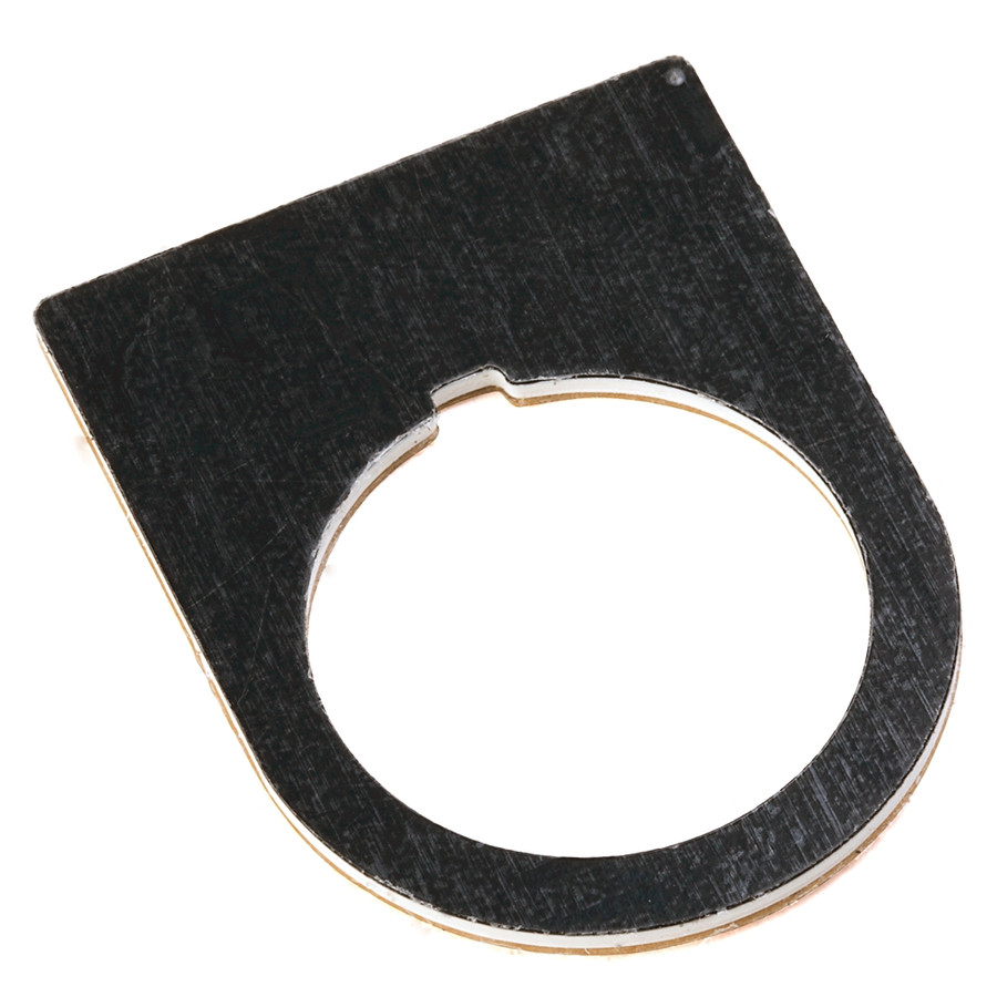 ACCESORIO DE 22 MM, NEGRO CON TEXTO DE LEYENDA BLANCA, 30X40 MM  - 800F34BE165