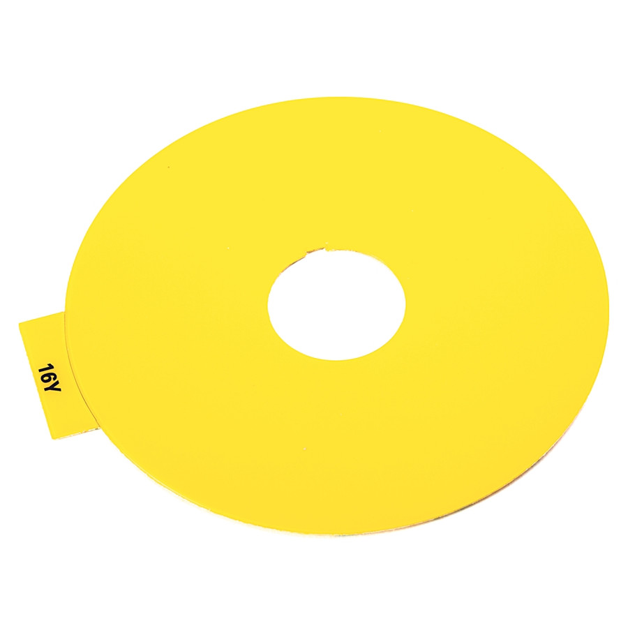PLACA LEYENDA REDONDA COLOR AM - 800F16Y