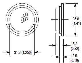 Retroreflector para Sensor Allen-Bradley 9247