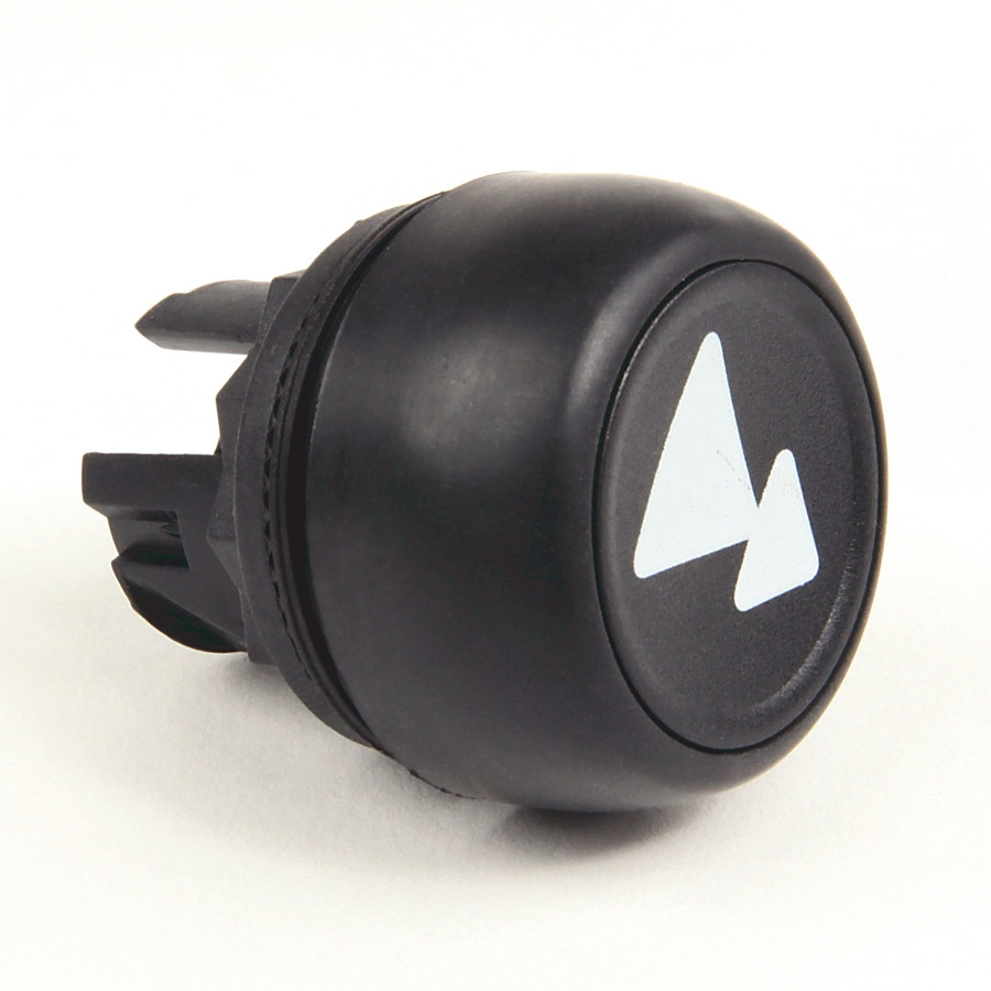 botón para botonera colgante de 2 velocidades con símbolo vertical de 2 velocidades en color negro - 800FPCB2U270