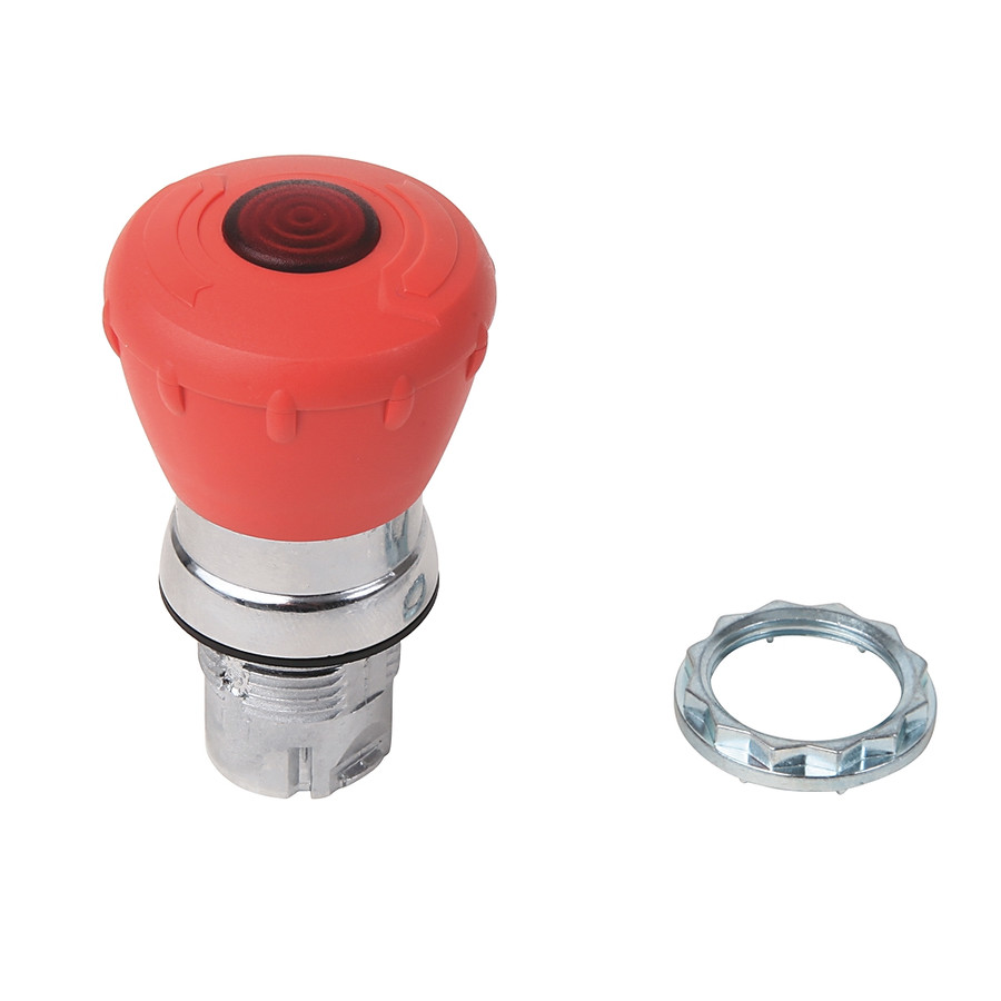 PARO DE EMERGENCIA 800F DE 22 MM, 1 NA/2NC,1NA/2NC, LED ROJO, 24V CA/CC - 800FMLMT44MN3RX12