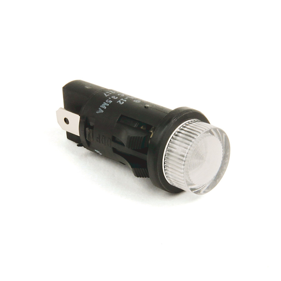 LUZ INDICADORA, LED, 12 MM, 120-120 V CA, TRANSPARENTE, TERMINAL DE ENCENDIDO RAPIDO - 800L12L10CS