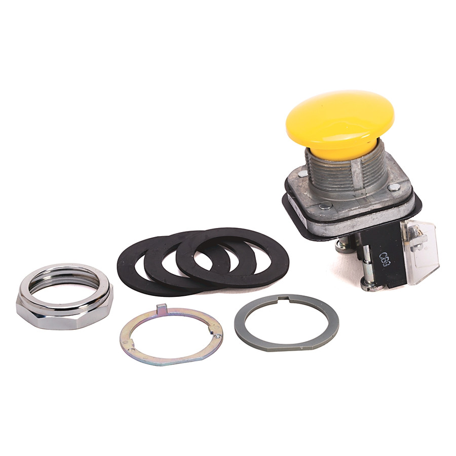 MOMENTARY PUSH BUTTON,MUSHROOM HEAD PUSH-BUTTON,MUSHROOM HEAD,YELLOW,STANDARD,STANDARD,YELLOW, - 800TD9D2