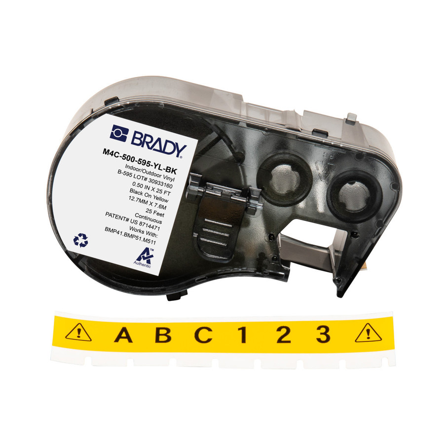 CINTA De ETIQUETAS Brady M4C-500-595-YL-BK