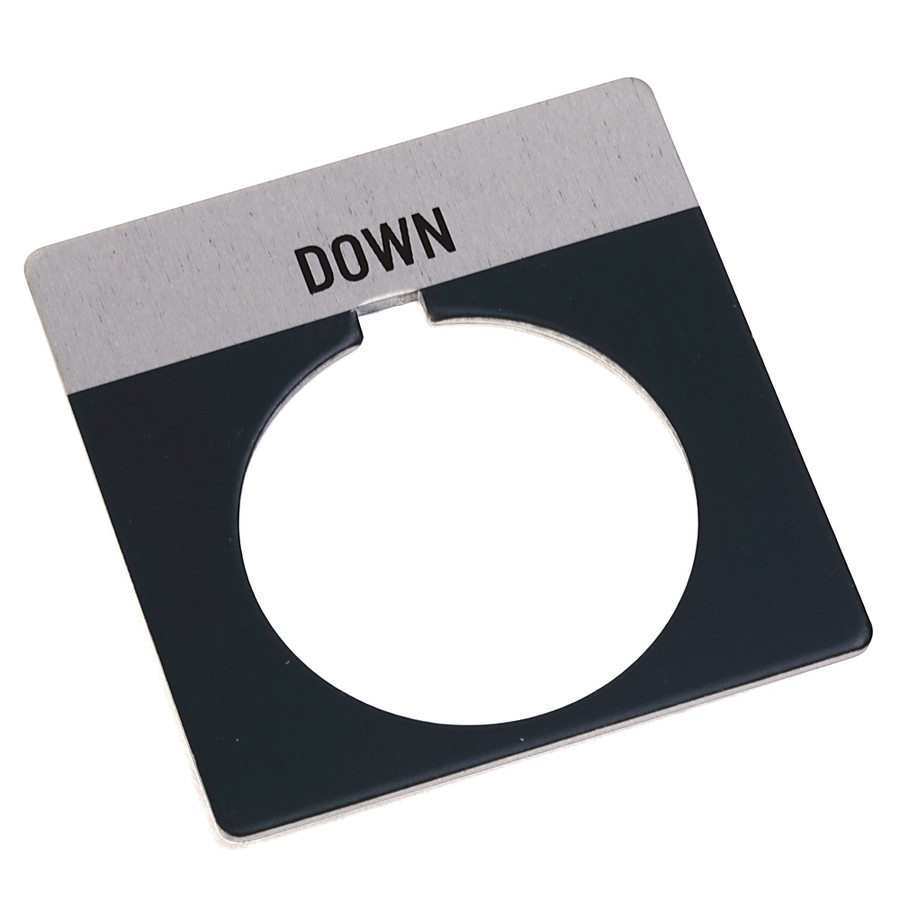 PLACA LEYENDA,DOWNALUMINUM - 800TX503