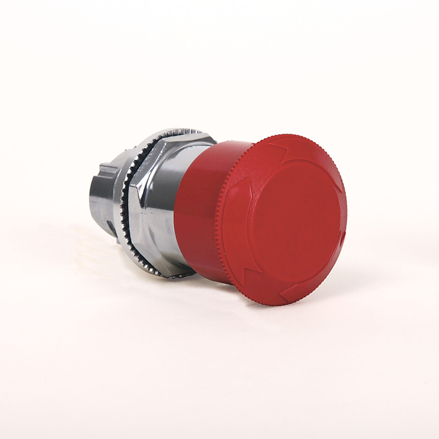 Botón no iluminado 45mm,2pos.rojo,sin guarda,plástico,1NA,1 - 800TTFXT6A
