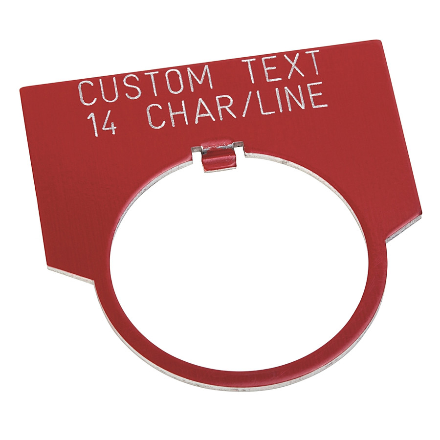 30MM 800T RED CUSTOM TEXT HALF - 800TX121E