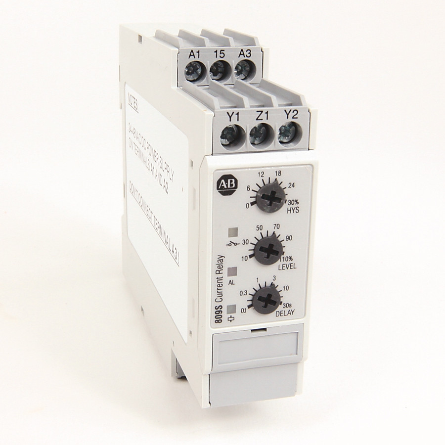 RELEVADOR DE CORRIENTE, UNA FASE, 1 – 10 AMPS,  AC / DC MAXIMO MONITOREO,  24 / 48 V AC/DC  VOLTAJE  - 809SC110A48