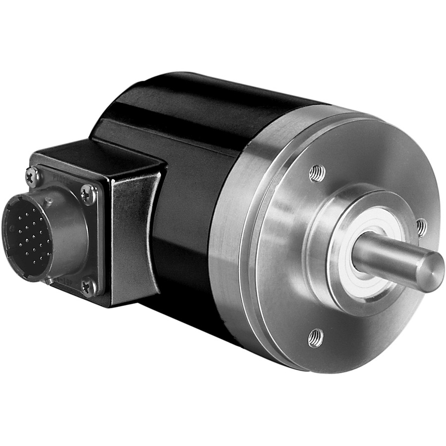 CODIFICADOR ABSOLUTO DE 1 VUELTA 845D, BRIDA CUADRADA, 3/8 PULG. DE DIAMETRO, 8-24 VCC NO REGULADO - 845DSJDZ24ADCK5