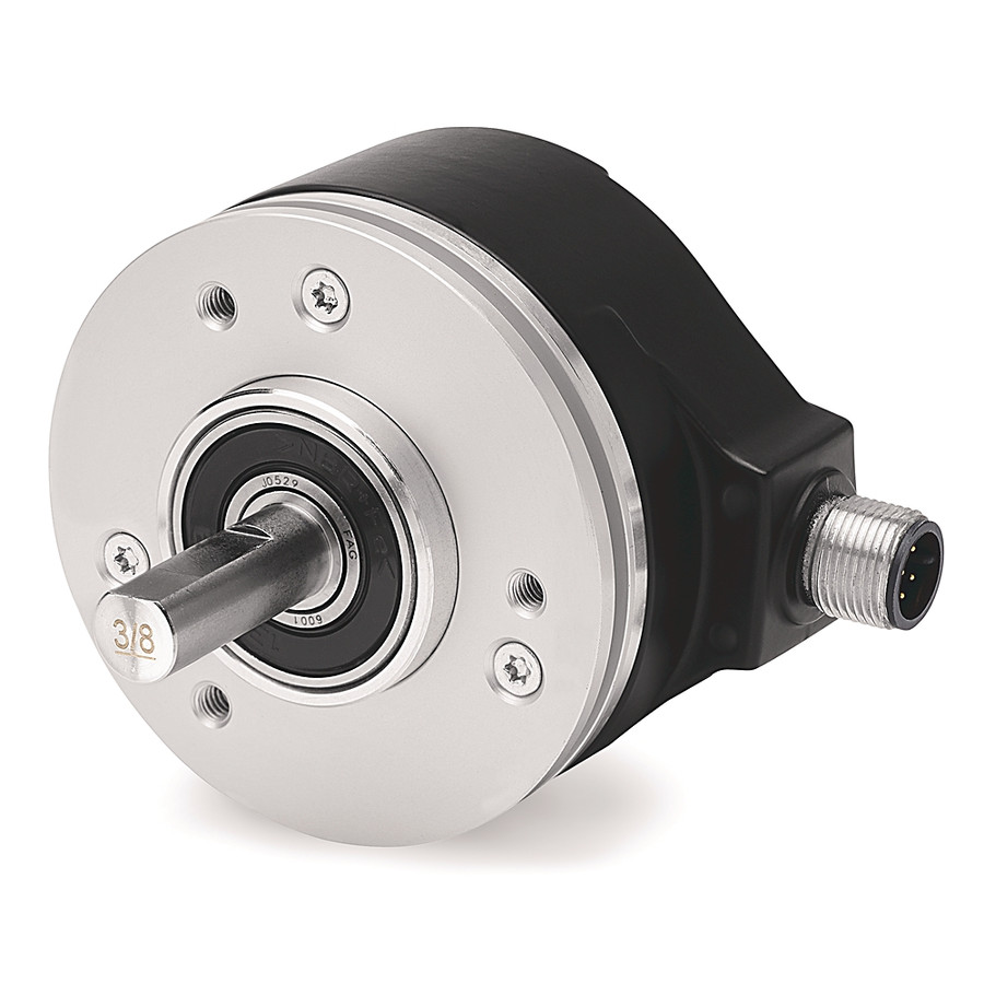 CODIFICADOR INCREMENTAL, 2"DIAMETRO, EJE DE 1/4” DE 8-30 V, M12 DE 8 PINES, A CONDUCE A B, CW, Z CER - 847THM26RA00100
