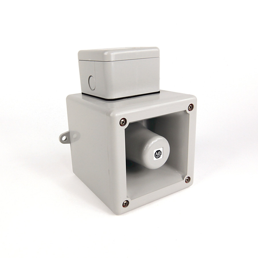 Bocina industrial, de 90 a 260 VAC, tipo altavoz, 111dB(A) Voz, 126dB(A) tono de salida a 1 metro, U - 855HR45F
