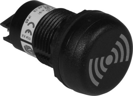 ZUMBADOR DE MONTAJE EN PANEL,ALOJAMIENTO NEGRO.120VAC.30MM E - 855PB10SE22
