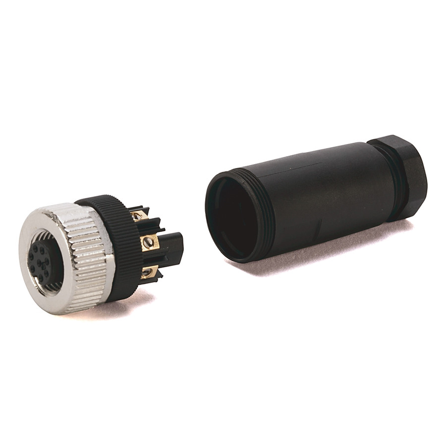 TERMINAL CHAMBERS,DC MICRO(M12)ANGULO DERECHOHEMBRA, 5 PIN,6 - 871ATR5D1