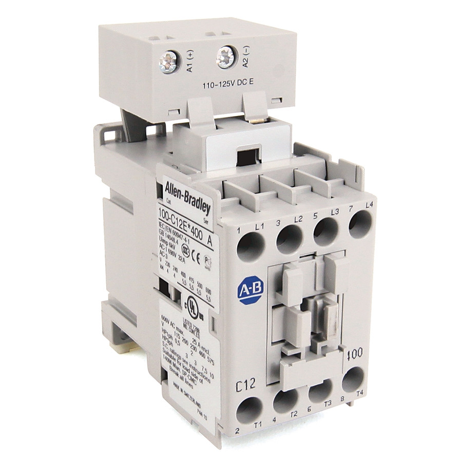 CONTACTOR IEC, 12 A, BOBINA 110-125 VDC, CONTACTO AUXILIAR, N.O. - 100C12ED10