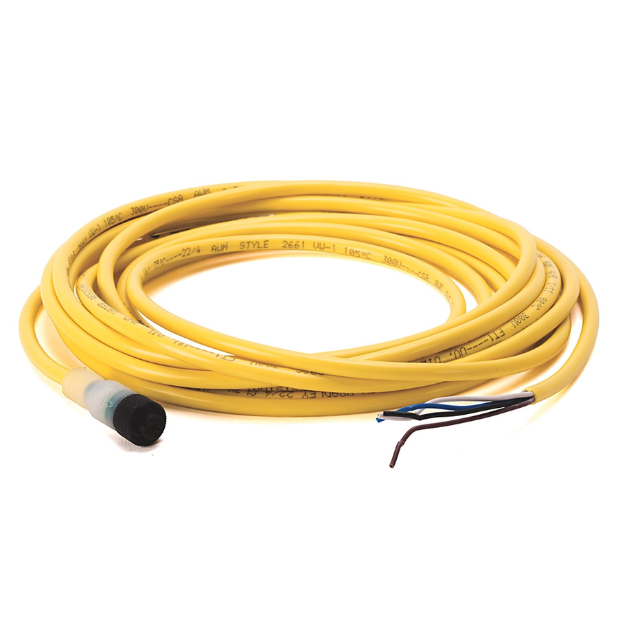 CABLE MICRO DE CC, HEMBRA, ÁNGULO RECTO, LED-NPN, 4 PINES, SIN CONECTOR, CÓDIGO DE COLOR - 889DN4AC10