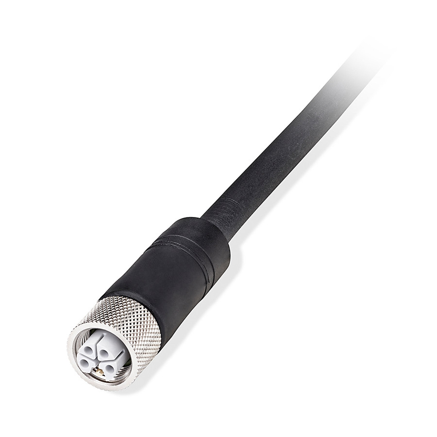 CORDSET, M12, 16AWG, HEMBRA, RECTO, 5 PINES, PUR, NEGRO, SIN CONECTORES, 4M - 889LF5JF4