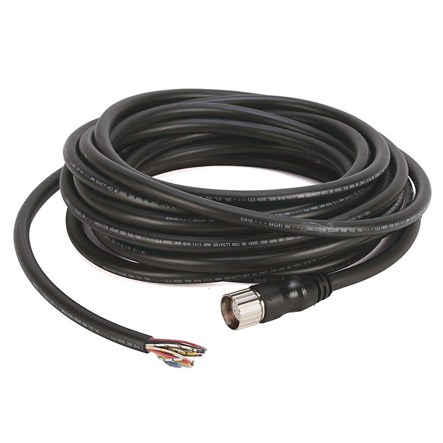 áM23, HEMBRA, RECTO, 19-P, CABLE PUR, NEGRO, SIN BLINDAJE, IEC CODIFICADO POR COLOR, SIN CONECTORES, - 889MF19RM20