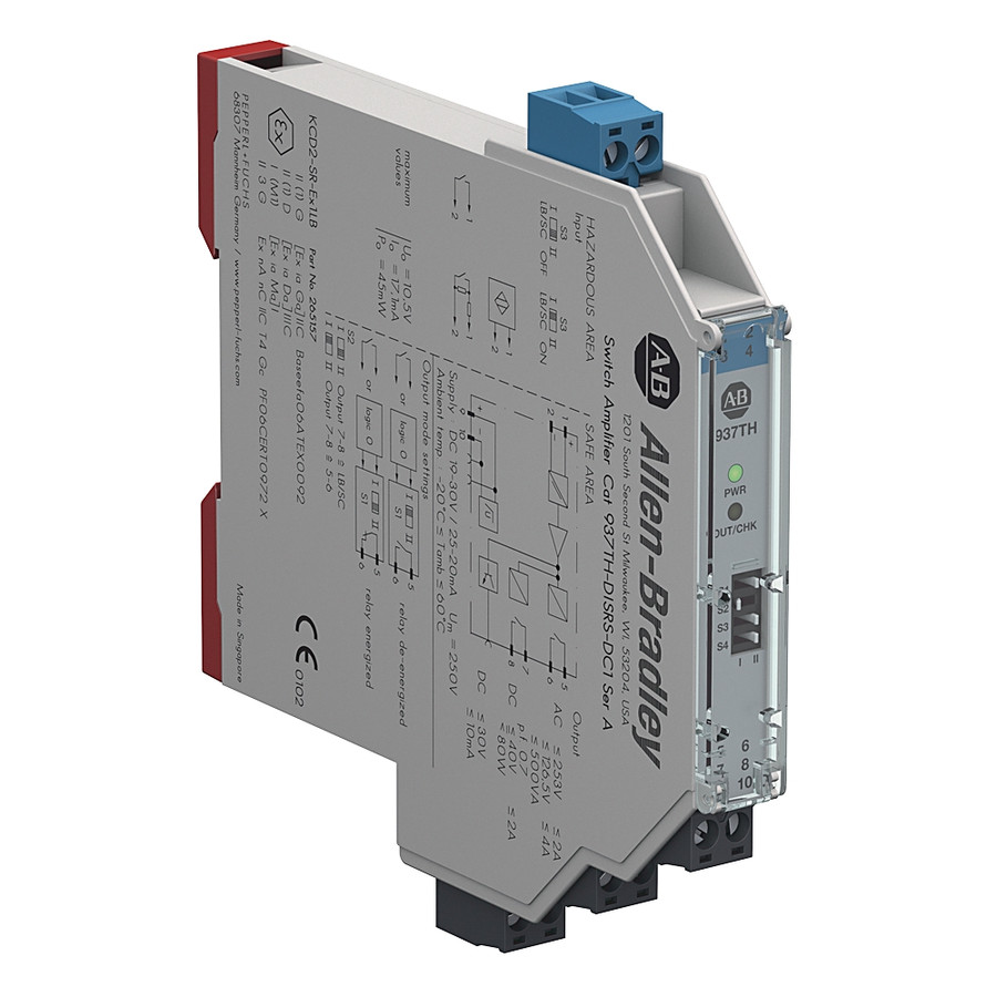 937 BARRERA AISLADA, MÓDULO DE 12,5 MM (DE ALTA DENSIDAD), SWITCH AMPLIFICADOR CON RELEV DE SALIDA - 937THDISRSDC1