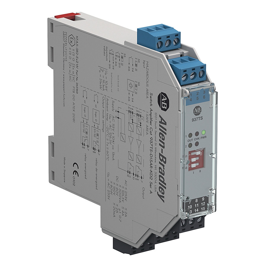 BARRERA AISLADA 937; SWITCH AMPLIFICADOR C/SALIDA A RELE; MODULO DE 20MM; DENSIDAD ESTANDAR; ENTRADA - 937TSDISARKD2