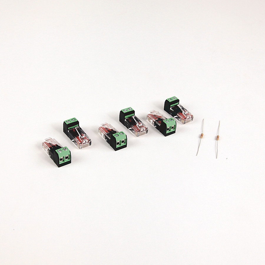 KIT DE 5 CONECTORES Y 2 RESIST - AKU0RJ45TB2P