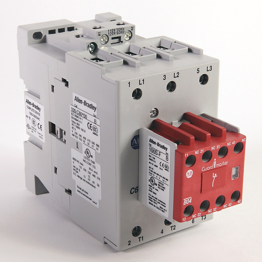 CONTACTOR DE SEGURIDAD DE 60A, 24 V DC, CON DIODO INTEGRADO - 100SC60DJ04C