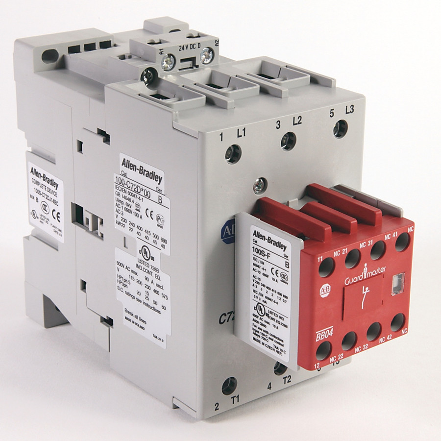 CONTACTOR DE SEGURIDAD 72A, 11 - 100SC72D04C