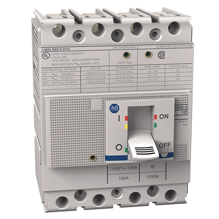 INTERRUPTOR TERMOMAGNETICO 125A CAJA MOLDEADA - 140GG3C4C63