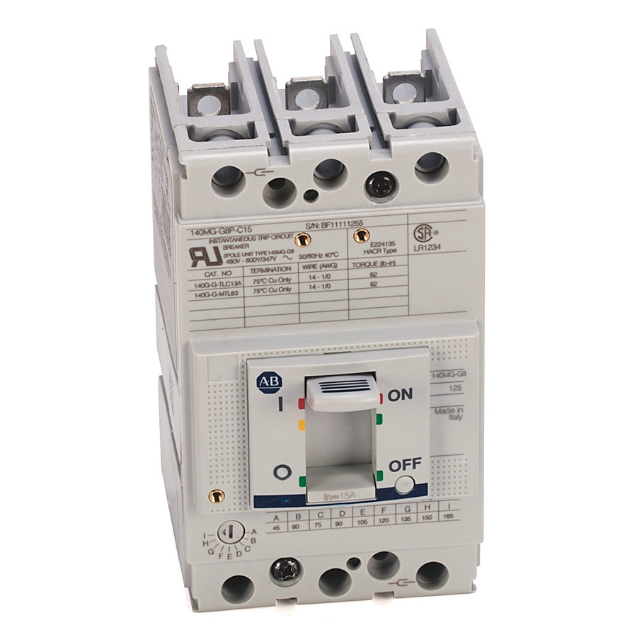 Disyuntor. 65 Ka Allen-Bradley 140MGG8PC15