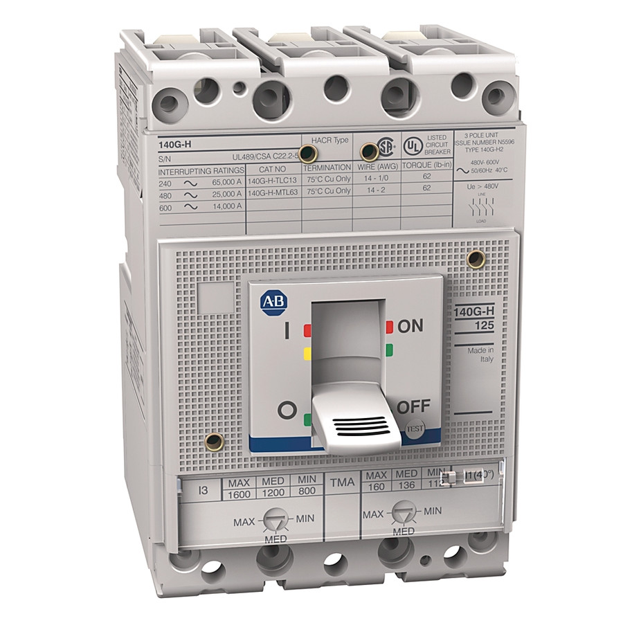 INTERRUPTOR CAJA MOLDEADA TERMOMAGNETICO 100A. 3P - 140GH2F3D10