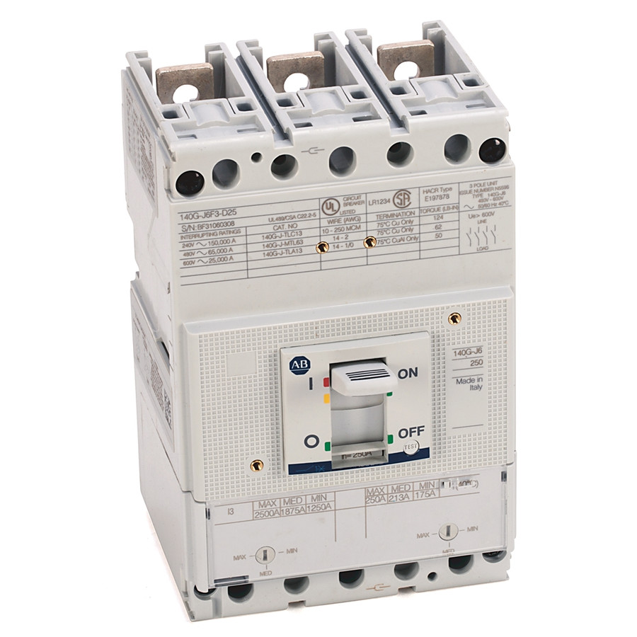 INTERRUPTOR TERMOMAGNETICO, CAJA MOLDEADA 160A, FRAME J, 65KA - 140GJ6F3D16