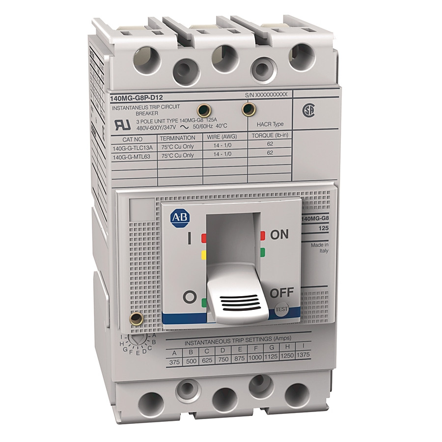 GUARDAMOTOR TIPO CAJA MOLDEADA MCP, FRAME G, 100 AMPS - 140MGG8PD10KA