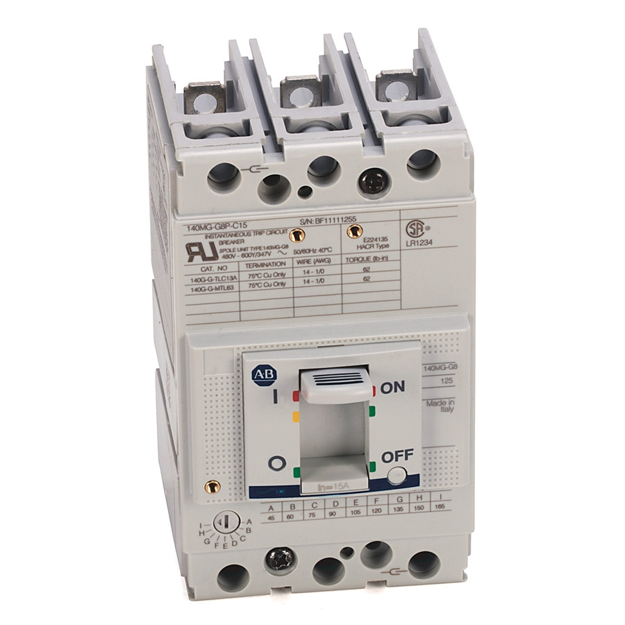 GUARDAMOTOR TIPO CAJA MOLDEADA MCP, FRAME G, 70 AMPS - 140MGG8PC70
