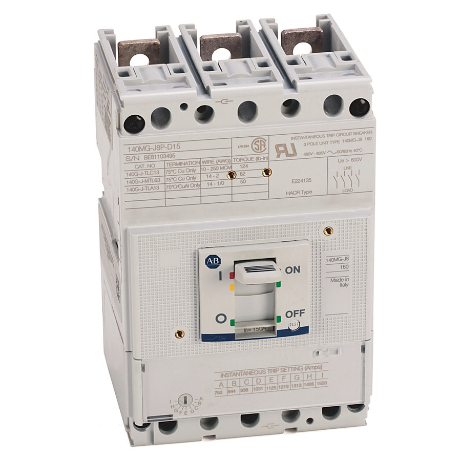 GUARDAMOTOR TIPO CAJA MOLDEADA MCP, FRAME J, 175 AMPS - 140MGJ8PD17AJ