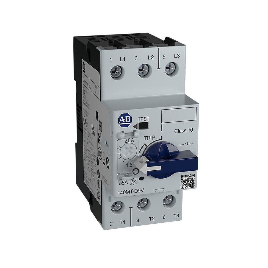 DISYUNTOR DE PROTECCION DE MOTOR, MARCO D, 1,6-2,5 A,CLASE DE DISPARO 10, ALTA CAPACIDAD DE RUPTURA. - 140MTD9VB25