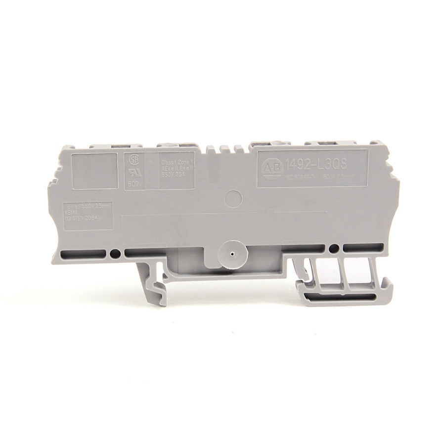 BLOQUE TERMINAL IEC, 4..14AWG, 62 AMP COLOR GRIS - 1492L3QS