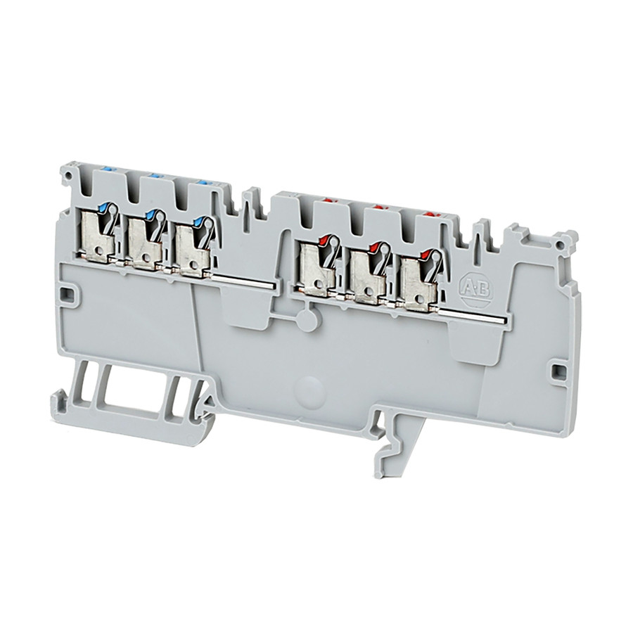 BLOQUES DE TERMINALES PUSH-IN 1492-P, 1,5 MM² (AWG 26 - AWG 14), 13 A, BLOQUE DE DISTRIBUCIÓN - 1492P6PD2E3B3RE