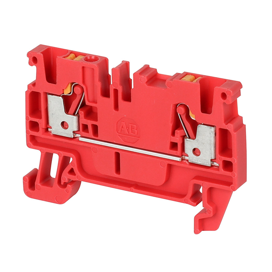 BLOQUE DE TERMINALES, CONEXION A PRESION, IEC, 2,5 MM,2 PUNTOS DE CONEXION, ROJO - 1492P3RE