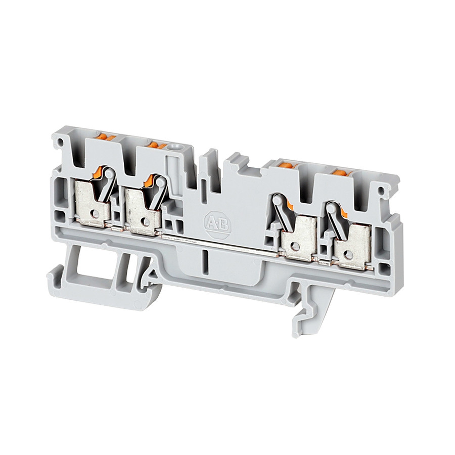 BLOQUE DE TERMINALES, PUSH-IN, IEC, PASANTE, 2.5MM, NIVEL UNICO, 4 PUNTOS DE CONEXION, AZUL, 100PZ - 1492P3QB