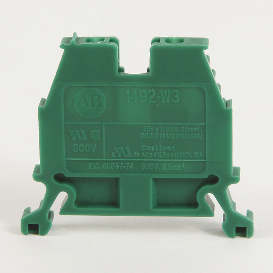 TERMINAL BLOCKS 600V 20A BLANC - 1492W3W