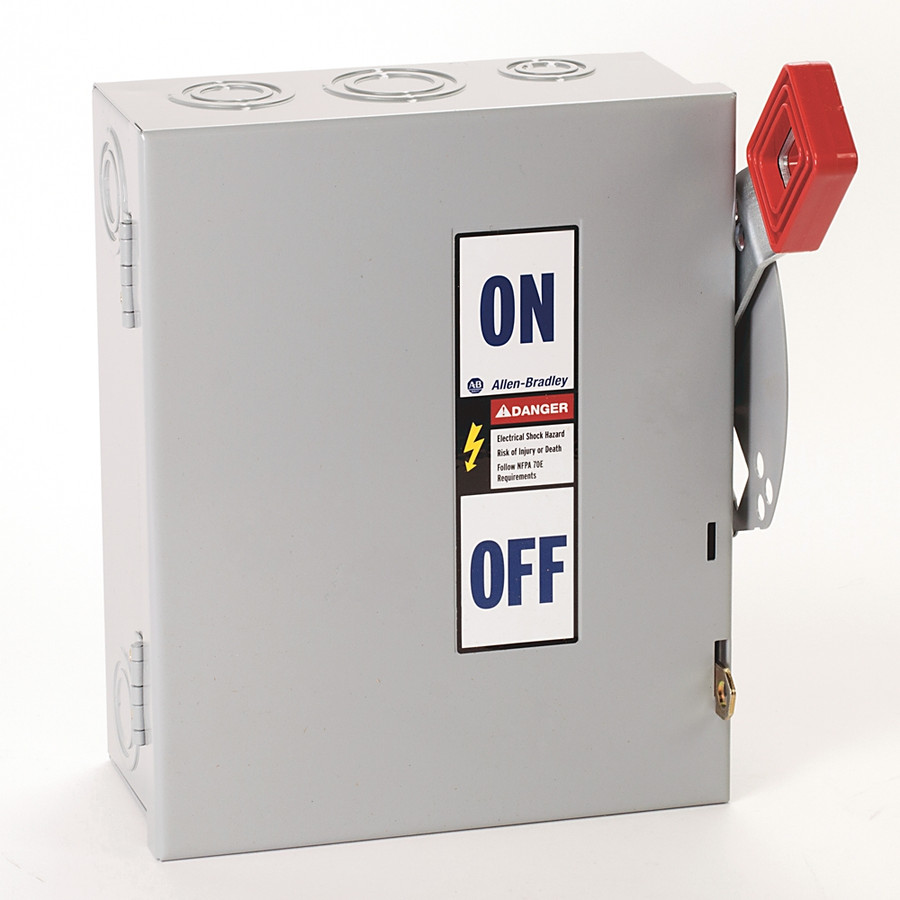 SWTICH DESCONECTADOR SE SEGURIDAD, 30A, 600VCA, ENCERRAMIENT - 1494HBA3N