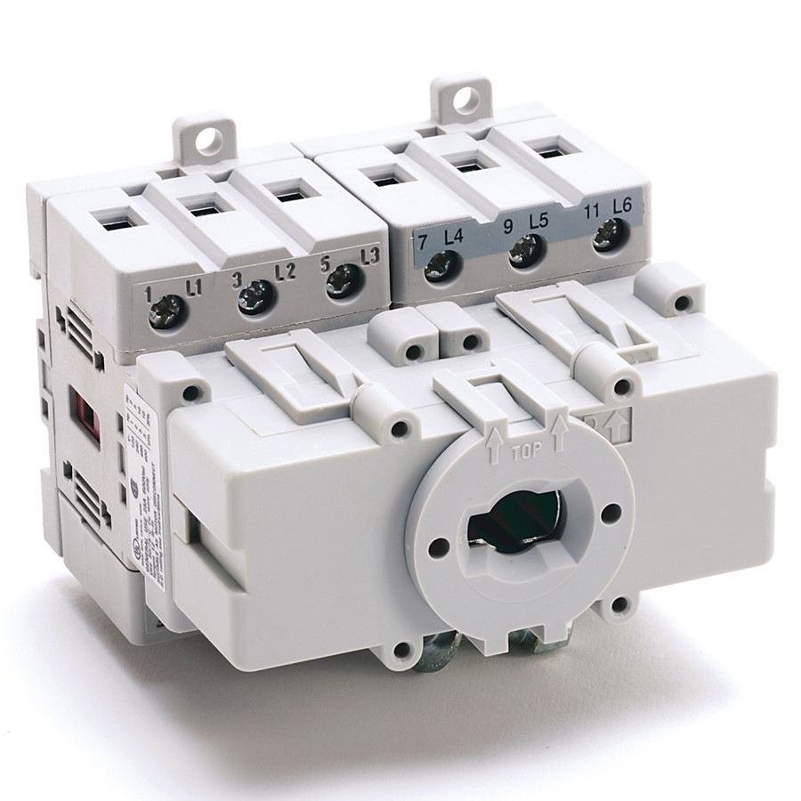 INTERRUPTOR DE CARGA IEC, ABIERTO - BASE / RIEL DIN, OFF-ON 90 °, 25A, 3 POLOS, SUMINISTRADO CON UN  - 194EA2517536N