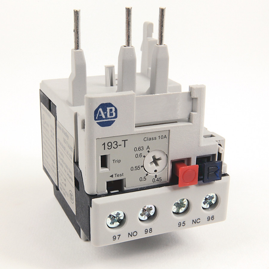  RELEVADOR DE SOBRECARGA, BIMETALICO, RANGO DE CORRIENTE 0.45 – 0.63 AMPS. - 193T1AA63