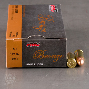 PMC Bronze 9mm Ammo 147 Grain Full Metal Jacket