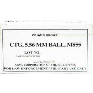 Armscor 556nato 62gr M855 20/1000