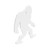 B/c Ar500 3/8" Silhouette Yeti Wht