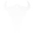B/c Ar500 3/8" Silhouette Skull Wht