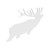 B/c Ar500 3/8" Silhouette Elk Wht