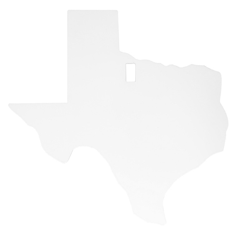 B/c Ar500 3/8" Silhouette Texas Wht