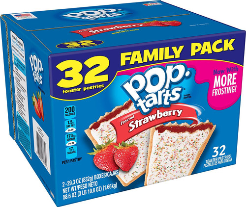 Pop-Tarts Strawberry Toaster Pastries - 32 count